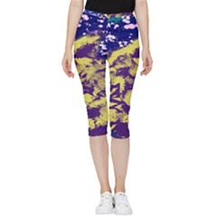 Mash Up Inside Out Lightweight Velour Capri Leggings  by kiernankallan