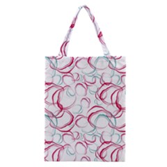 Red And Turquoise Stains On A White Background Classic Tote Bag by SychEva