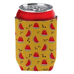 Slices Of Juicy Red Watermelon On A Yellow Background Can Holder by SychEva