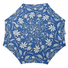 Folk Flowers Pattern Straight Umbrellas by Eskimos