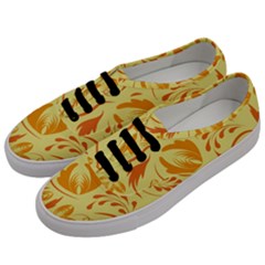 Folk Flowers Pattern Men s Classic Low Top Sneakers by Eskimos