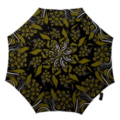 Folk Flowers Pattern  Hook Handle Umbrellas (large)