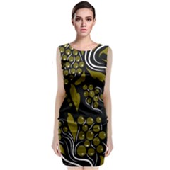 Folk Flowers Pattern  Classic Sleeveless Midi Dress by Eskimos