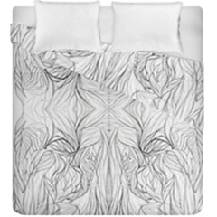 Mono Disegno Repeats Duvet Cover Double Side (king Size) by kaleidomarblingart