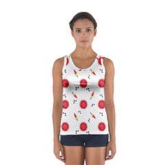 Slices Of Red And Juicy Watermelon Sport Tank Top  by SychEva