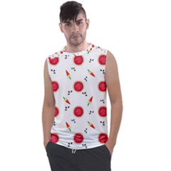 Slices Of Red And Juicy Watermelon Men s Regular Tank Top by SychEva