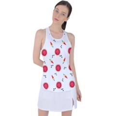 Slices Of Red And Juicy Watermelon Racer Back Mesh Tank Top by SychEva