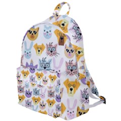 Funny Animal Faces With Glasses On A White Background The Plain Backpack by SychEva