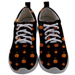 Halloween Pumpkins Pattern, Witch Hat Jack O  Lantern Mens Athletic Shoes