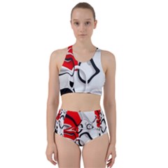 Modern Art Racer Back Bikini Set by Sparkle