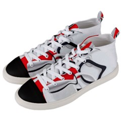 Modern Art Men s Mid-top Canvas Sneakers by Sparkle
