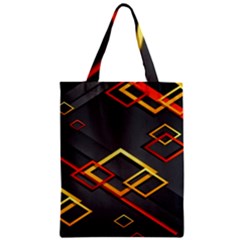 Modern Geometry Zipper Classic Tote Bag by Sparkle