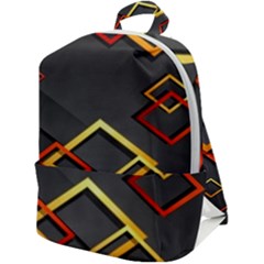 Modern Geometry Zip Up Backpack by Sparkle