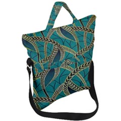 Digital Springs Fold Over Handle Tote Bag by Sparkle