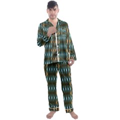 Digital Springs Men s Long Sleeve Satin Pajamas Set by Sparkle