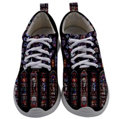 Chartres-cathedral-notre-dame-de-paris-amiens-cath-stained-glass Mens Athletic Shoes by Sudhe