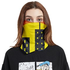 Skyline-city-building-sunset Face Covering Bandana (two Sides) by Sudhe