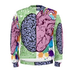 Brain-heart-balance-emotion Men s Sweatshirt by Sudhe