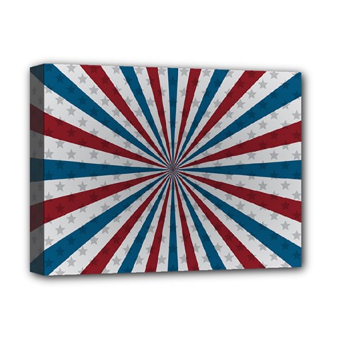 Usa-deco-background Deluxe Canvas 16  X 12  (stretched) 