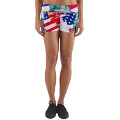 Statue Of Liberty Independence Day Poster Art Yoga Shorts