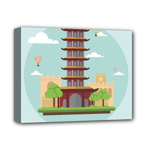 China-landmark-landscape-chinese Deluxe Canvas 14  X 11  (stretched)