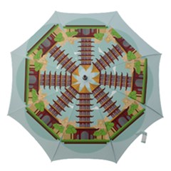 China-landmark-landscape-chinese Hook Handle Umbrellas (Large)