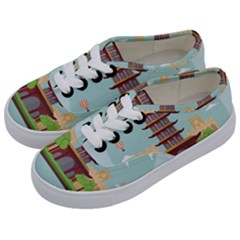 China-landmark-landscape-chinese Kids  Classic Low Top Sneakers