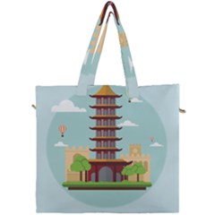 China-landmark-landscape-chinese Canvas Travel Bag