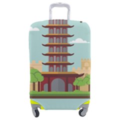 China-landmark-landscape-chinese Luggage Cover (Medium)