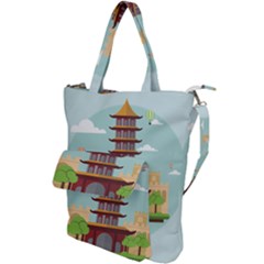 China-landmark-landscape-chinese Shoulder Tote Bag by Sudhe