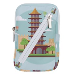 China-landmark-landscape-chinese Belt Pouch Bag (Large)