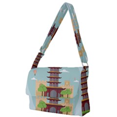 China-landmark-landscape-chinese Full Print Messenger Bag (L)