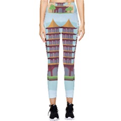 China-landmark-landscape-chinese Pocket Leggings 