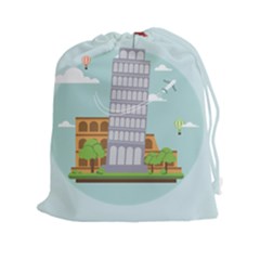 Roma-landmark-landscape-italy-rome Drawstring Pouch (2xl)