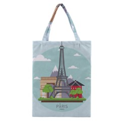 Paris-france-french-europe-travel Classic Tote Bag by Sudhe