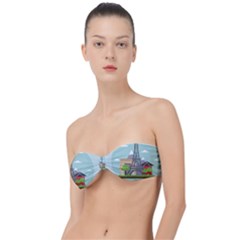 Paris-france-french-europe-travel Classic Bandeau Bikini Top  by Sudhe