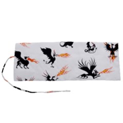 Dragon-phoenix-fire-bird-ancient Roll Up Canvas Pencil Holder (s) by Sudhe