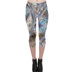 Tribal Pop Capri Leggings  by MRNStudios