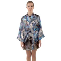 Tribal Pop Long Sleeve Satin Kimono by MRNStudios