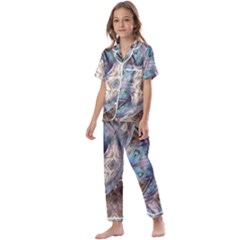 Tribal Pop Kids  Satin Short Sleeve Pajamas Set by MRNStudios