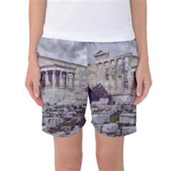 Erechtheum Temple, Athens, Greece Women s Basketball Shorts by dflcprintsclothing