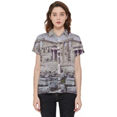 Erechtheum Temple, Athens, Greece Short Sleeve Pocket Shirt by dflcprintsclothing