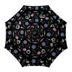 Pastel Goth Witch Golf Umbrellas by InPlainSightStyle