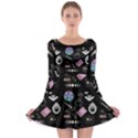 Pastel Goth Witch Long Sleeve Skater Dress View1