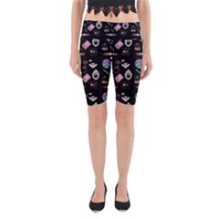 Pastel Goth Witch Yoga Cropped Leggings by InPlainSightStyle