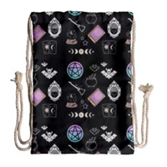 Pastel Goth Witch Drawstring Bag (large) by InPlainSightStyle