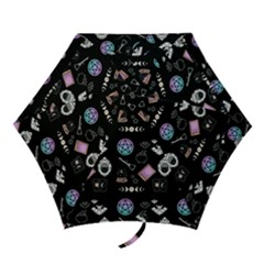 Pastel Goth Witch Mini Folding Umbrellas by InPlainSightStyle