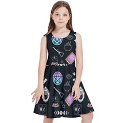 Pastel Goth Witch Kids  Skater Dress by InPlainSightStyle