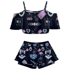 Pastel Goth Witch Kids  Off Shoulder Skirt Bikini by InPlainSightStyle