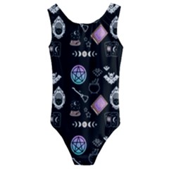 Pastel Goth Witch Kids  Cut-out Back One Piece Swimsuit by InPlainSightStyle